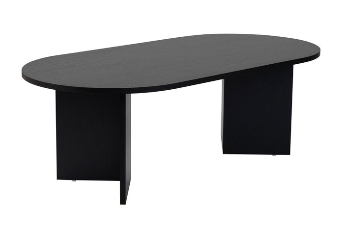 Nordure Sable Mesa de Centro Madera Negro Elegante y Funcional para Salón